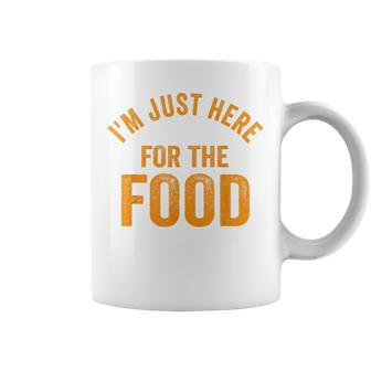 Turkey Day Im Just Here For The Food Thanksgiving Day Coffee Mug - Thegiftio UK