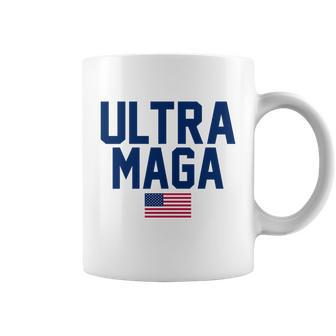 Ultra Maga Shirt Maga King Funny Anti Biden American Flag Pro Trump Trendy Tshirt Coffee Mug - Monsterry UK