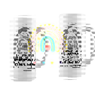 We Are On A Break Summer Break Leopard Rainbow Teacher Coffee Mug - Thegiftio UK