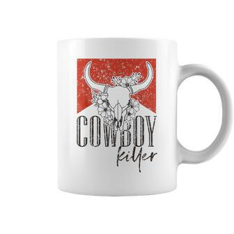 Western Cowgirl Vintage Punchy Cowboy Killers Bull Horn Coffee Mug - Thegiftio UK