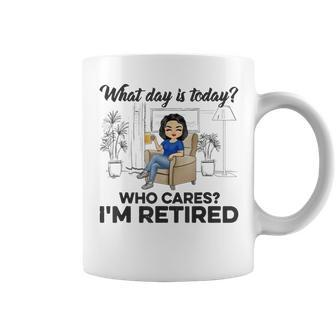 What Day Is Today Who Cares Im Retired V2 Coffee Mug - Seseable