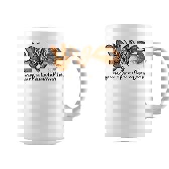 Womens Lypo Peace Love Melanin Afro Black Brown Girls Pride Coffee Mug - Thegiftio UK