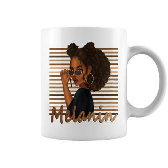 Womens Melanin Queen Black Afro Melanin Pride Black Afro Dope Coffee Mug - Thegiftio UK
