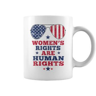 Womens Rights Are Human Rights American Flag 4Th Of July Coffee Mug - Seseable