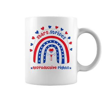 Womens Stars Stripes Reproductive Rights Patriotic 4Th Of July Coffee Mug - Seseable