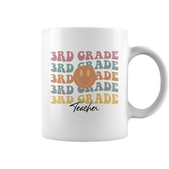 Groovy Vintage 3Rd Third Grade Teacher Back To School Gifts Graphic Design Printed Casual Daily Basic Coffee Mug - Thegiftio UK
