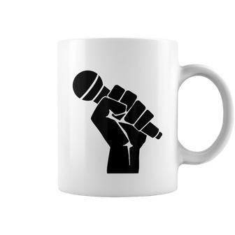 Mic Raise Old School Hip Hop Microphone Graphic Coffee Mug - Monsterry AU