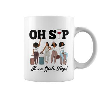 Oh Sip Its A Girls Trip Funny For Girl Group Matching Coffee Mug - Thegiftio UK