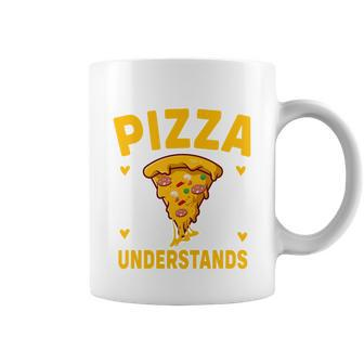 Pizza Understands Pizza Bite Graphic Plus Size Shirt For Girl Boy Graphic Design Printed Casual Daily Basic Coffee Mug - Thegiftio UK