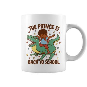 The Prince Is Back To School Dinosaur Dab Coffee Mug - Monsterry DE