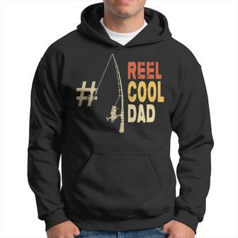 1 Fishing Reel Cool Dad Back Design Men Hoodie - Thegiftio UK