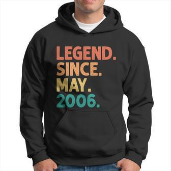 16Th Birthday Legend Since May 2006 16 Years Old Vintage Men Hoodie - Thegiftio UK
