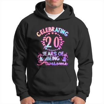 20 Years Of Being Awesome 20 Year Old Birthday Girl Graphic Design Printed Casual Daily Basic Hoodie - Thegiftio UK