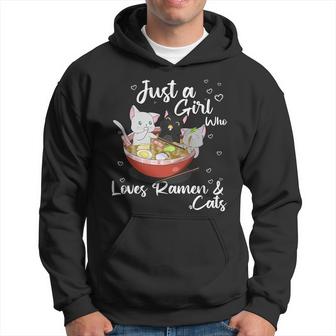 Just A Girl Who Loves Ramen And Cats Hoodie