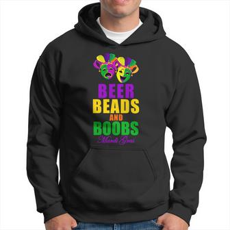 Beer Beads And Boobs Mardi Gras New Orleans T-Shirt Graphic Design Printed Casual Daily Basic Hoodie