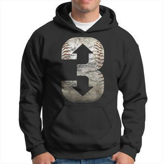 3 Up 3 Down Three Up Three Down Baseball Men Hoodie Graphic Print Hooded Sweatshirt - Thegiftio UK