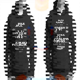 4Th Of July Birthday Cool Uncle Of The Little Firecracker Men Hoodie - Thegiftio UK