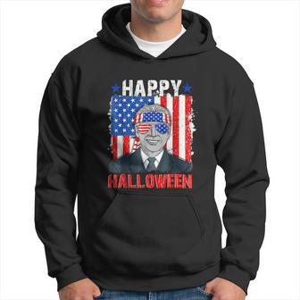 4Th Of July Design Happy Halloween Funny Joe Biden Us Flag Hoodie - Thegiftio UK