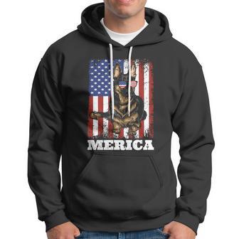 4Th Of July German Shepherd Dog American Flag Merica Cute Gift Hoodie - Monsterry UK