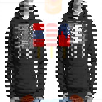 4Th Of July Popsicle Red White Blue American Flag Patriotic Men Hoodie Graphic Print Hooded Sweatshirt - Thegiftio UK