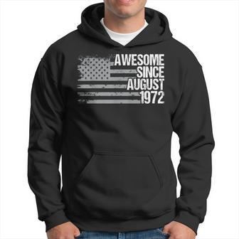 50 Year Old Awesome Since August 1972 Gifts 50Th Birthday Hoodie - Thegiftio UK