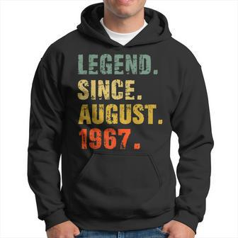 55 Year Old 55Th Birthday Gifts Legend Since August 1967 Hoodie - Thegiftio UK