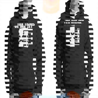 Accountant Spreadsheet Freak In The Sheets Nerd Men Hoodie Graphic Print Hooded Sweatshirt - Thegiftio