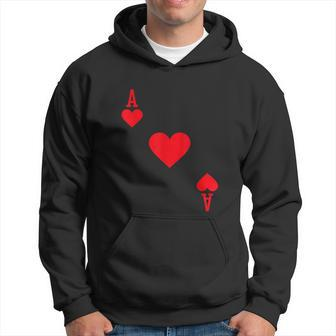 Ace Of Hearts Costume Tshirt Halloween Deck Of Cards Men Hoodie - Thegiftio UK