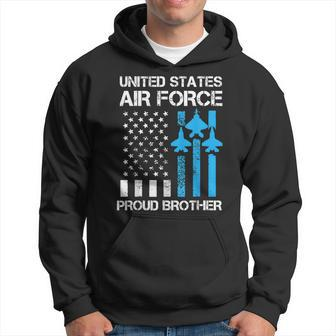 Air Force Us Veteran | Proud Air Force Brother 4Th Of July Men Hoodie Graphic Print Hooded Sweatshirt - Thegiftio UK