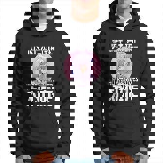 Anime Girl Merch Otaku Just A Girl Who Loves Anime Hoodie - Thegiftio UK