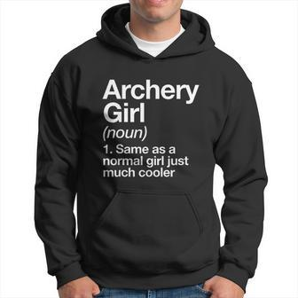 Archery Girl Definition Men Hoodie - Thegiftio UK