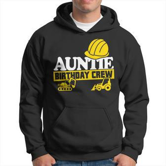 Auntie Birthday Crew Construction Party Graphic Design Printed Casual Daily Basic Hoodie - Thegiftio UK