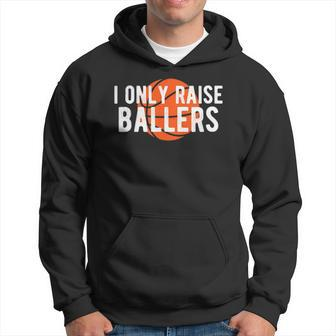 Basketball Mom Dad Raise Ballers Quote Bball Men Hoodie - Thegiftio UK