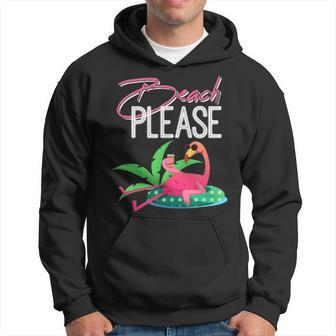 Beach Please Funny Mens & Womens For Flamingo Lovers Men Hoodie - Thegiftio UK