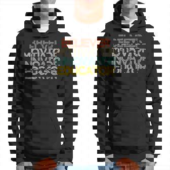 Believer Motivator Innovator Educator V2 Hoodie - Thegiftio