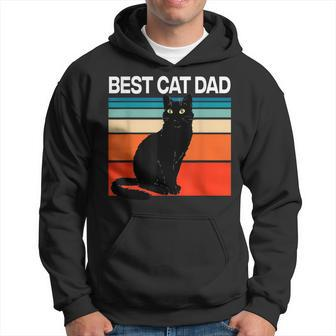 Best Cat Dad Ever Men Cat Present For Cat Lovers Men Hoodie - Thegiftio UK