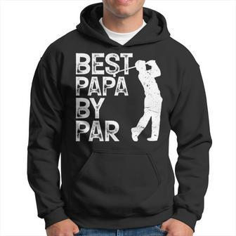Best Papa By Par Golf Gift Men Hoodie - Thegiftio UK