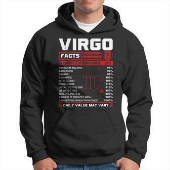 Birthday Virgo Facts Men Hoodie - Thegiftio UK