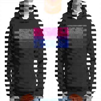 Bisexual Pride Flag Vintage Bisexual Bi Flag Men Hoodie - Thegiftio UK