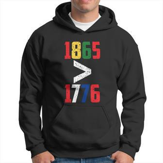 Black History Month Funny Juneteenth 1865 Graphic Design Printed Casual Daily Basic Hoodie - Thegiftio UK