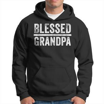 Blessed Grandpa Dad Granddad Fathers Day Men Hoodie - Thegiftio UK