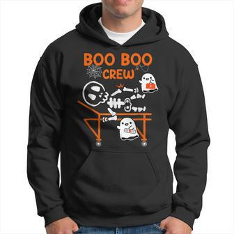 Boo Boo Crew Ghost Doctor Paramedic Emt Nurse Halloween Hoodie - Seseable