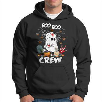 Boo Boo Crew Ghost Nurse Retro Halloween 2022 Nursing Rn Hoodie | Seseable CA