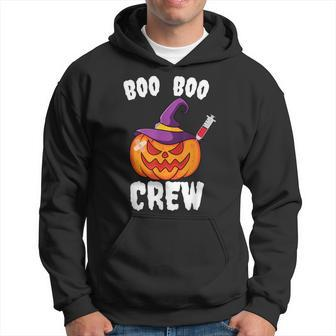 Boo Boo Crew Nurse Pumpkin Funny Halloween Ghost Costume Hoodie - Seseable