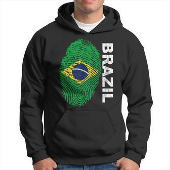 Brazil Flag Soccer - Sport Football Fan Supporters Hoodie - Thegiftio UK