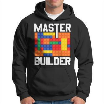 Brick Builder Funny Blocks Master Builder V3 Men Hoodie Graphic Print Hooded Sweatshirt - Thegiftio UK