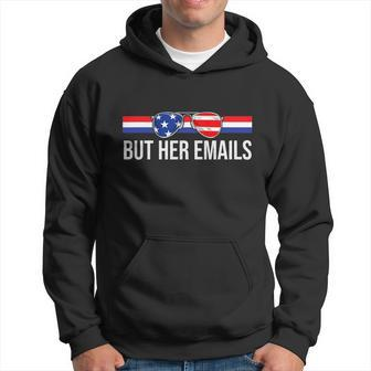 But Her Emails Shirt With Sunglasses Clapback But Her Emails Graphic Design Printed Casual Daily Basic Men Hoodie - Thegiftio UK