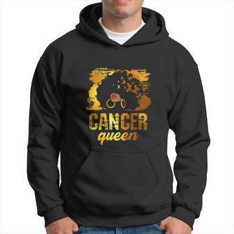 Cancer Queen Afro Born In June 21 To July 22 Funny Birthday Hoodie - Thegiftio UK