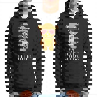 Chill Bro Teddy Bear Men Hoodie - Thegiftio