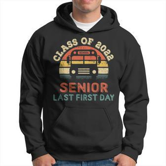 Class Of 2022 Senior Last First Day Vintage School Bus Men Hoodie - Thegiftio UK
